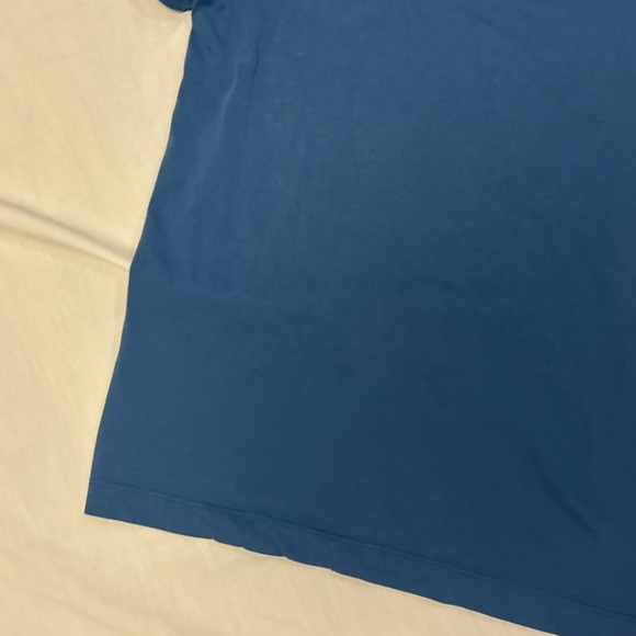 Nike Golf Polo Shirt Med Blue Stitch LogoDri Fit Short Sleeve Men - Picture 10 of 16